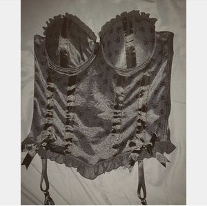Silky Crosbones Corset
